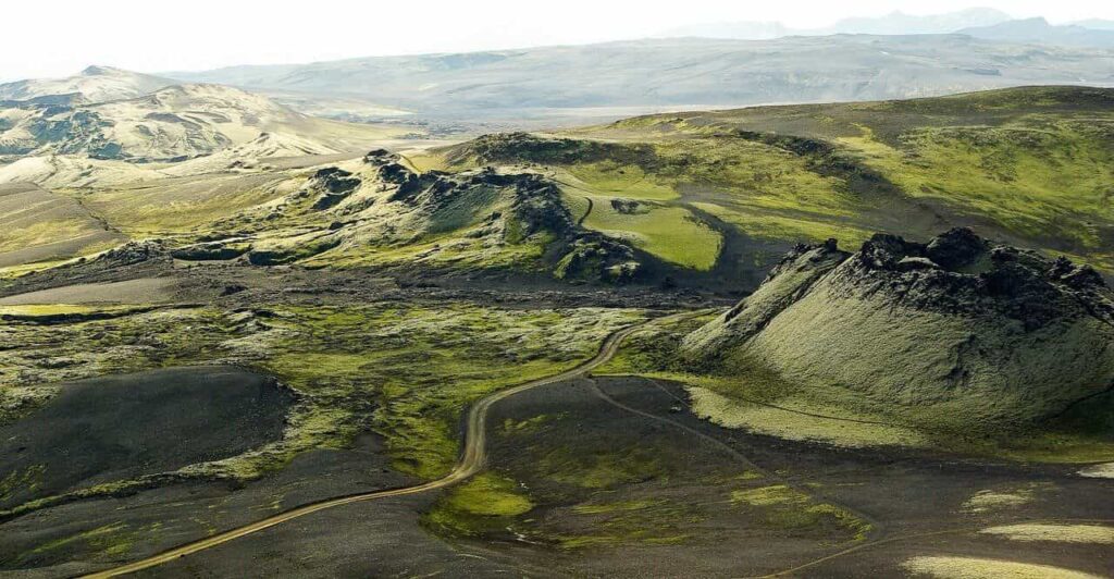 Laki volcanic fissure in Iceland